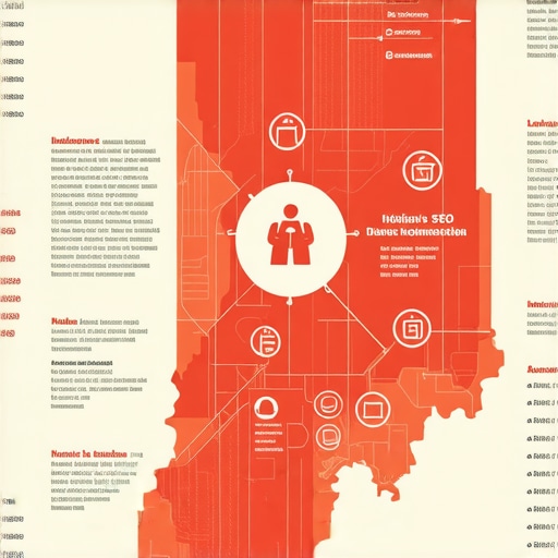 Infographic showing sophisticated local SEO tactics for Indiana
