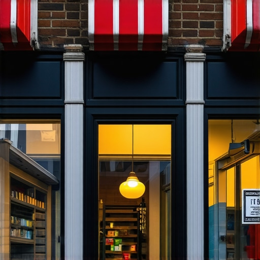 A bustling Indianapolis storefront with community engagement