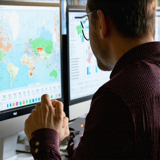 Indianapolis Maps Optimization Analysis Business owner reviewing local SEO analytics in Indianapolis