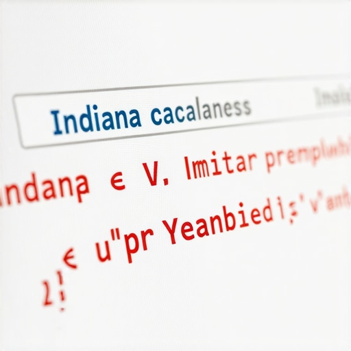 Illustration of schema.org code embedded in a local Indiana business website