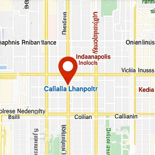 Indianapolis Local Map Optimization Map of Indianapolis showing local business locations optimized for SEO