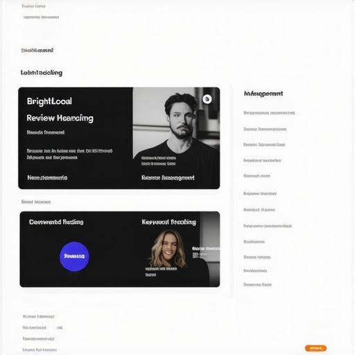 Screenshot showing BrightLocal and SEMrush interfaces for local SEO management.