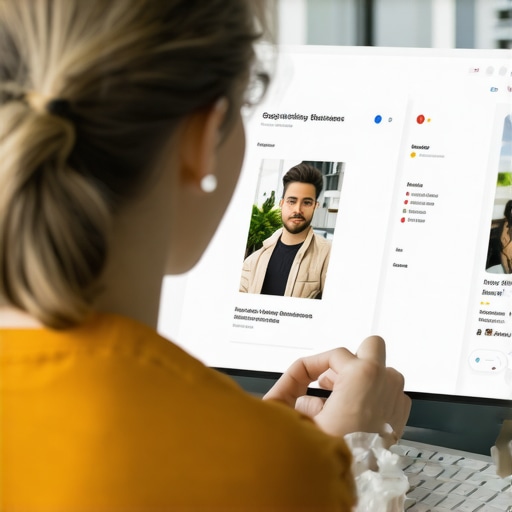 Business owner optimizing Google My Business profile with photos in Indianapolis for better local search rankings