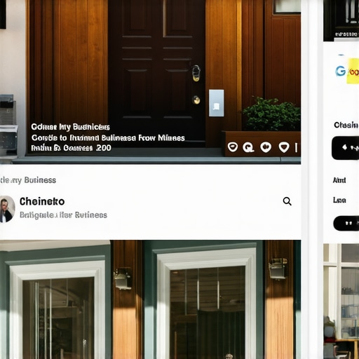 A screenshot of a detailed Google My Business profile with reviews and local keywords.