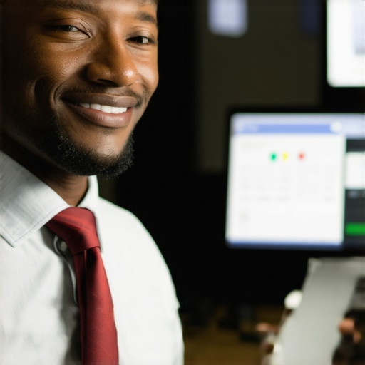 Indianapolis business owner working on Google My Business