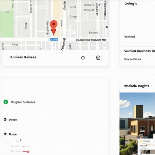 Google My Business dashboard highlighting verified listing and analytics.