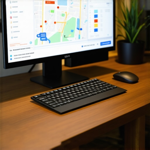 SEO Tools for Local Maps Optimization in Indianapolis Computer screen displaying local SEO and maps management dashboards.