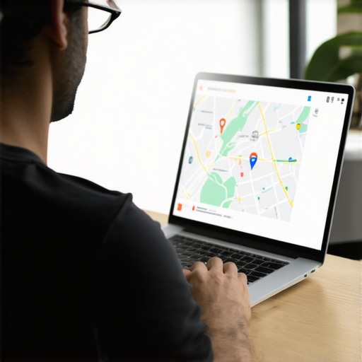 Digital marketer analyzing local SEO data on laptop for Indianapolis